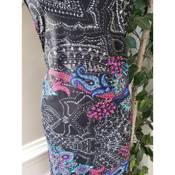 Avenue Women's Multicolor Polyester Scoop Neck Sleeveless Long Maxi Dress 22/24 - Picture 3 of 12